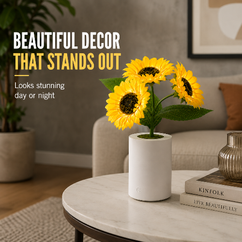 Sunflower Night Light & Mood Lamp
