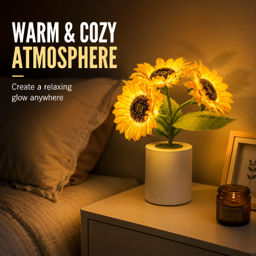 Sunflower Night Light & Mood Lamp