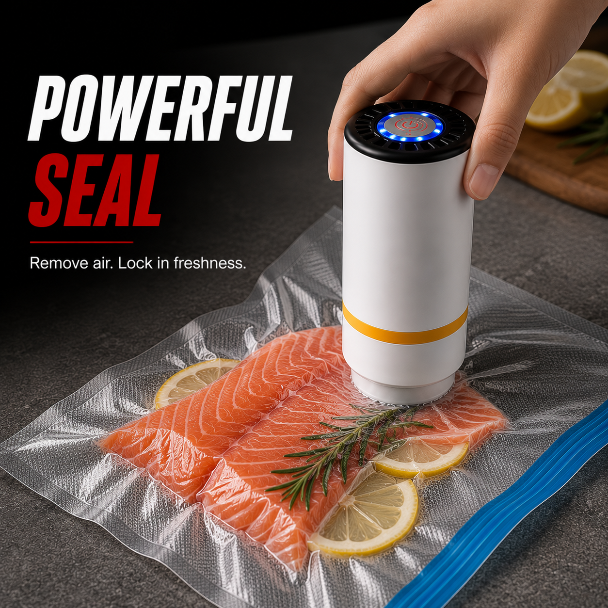 Portable Vacuum Sealer With Reusable Bags