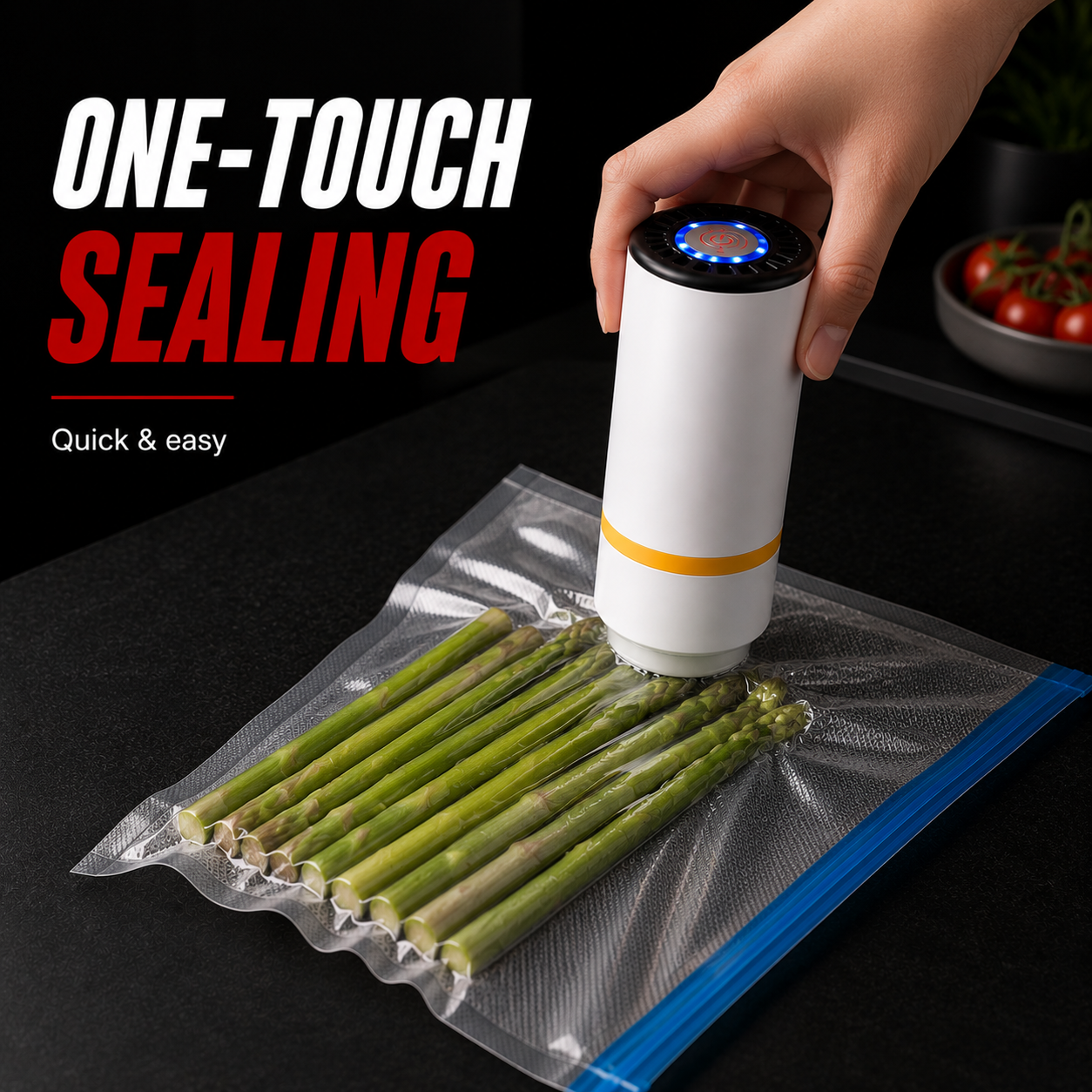 Portable Vacuum Sealer With Reusable Bags