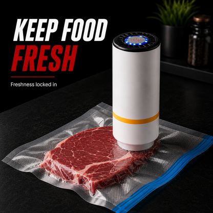 Portable Vacuum Sealer With Reusable Bags