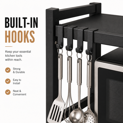 Expandable Microwave Storage Rack Shelf