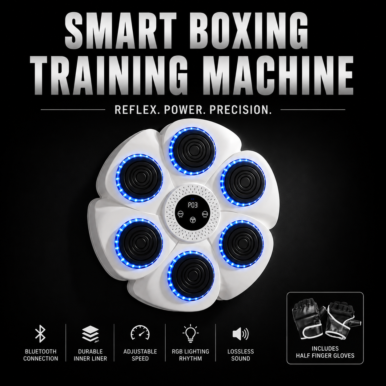 Smart Boxing Trainer With Gloves