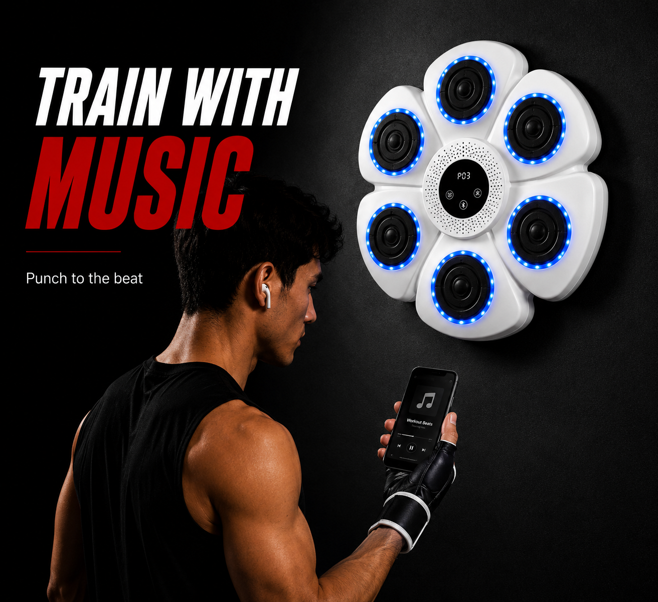 Smart Boxing Trainer With Gloves