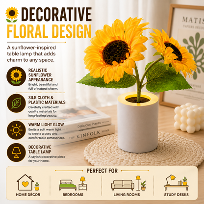 Sunflower Night Light & Mood Lamp