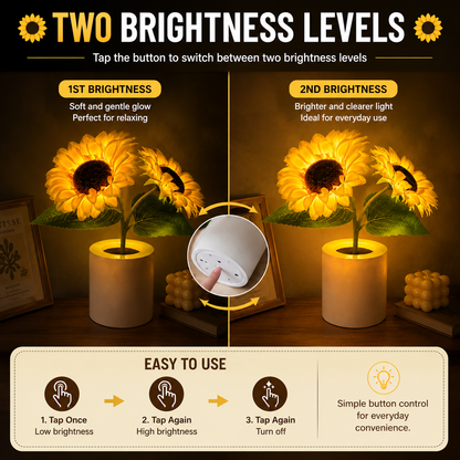 Sunflower Night Light & Mood Lamp