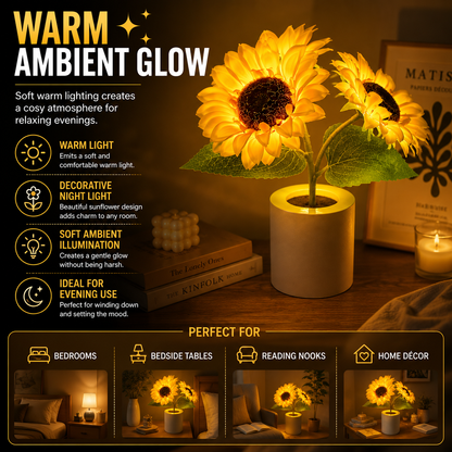 Sunflower Night Light & Mood Lamp
